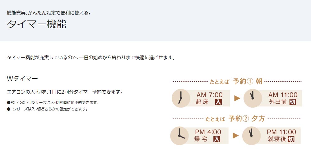 タイマー機能