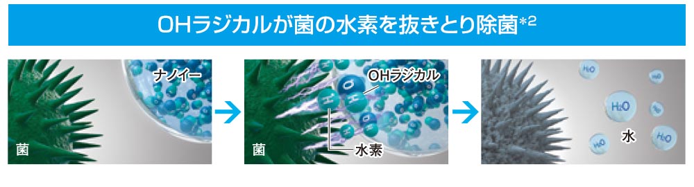 ナノイーXの原理